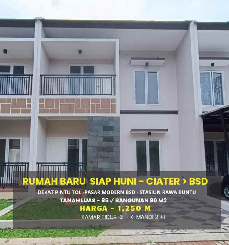 dijual rumah ciater bsd