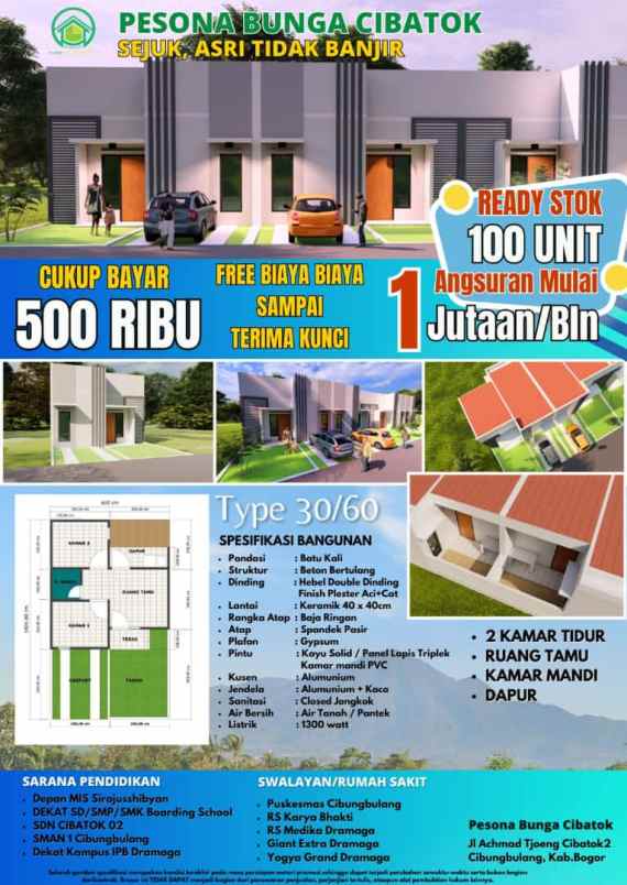 dijual rumah cibeureum