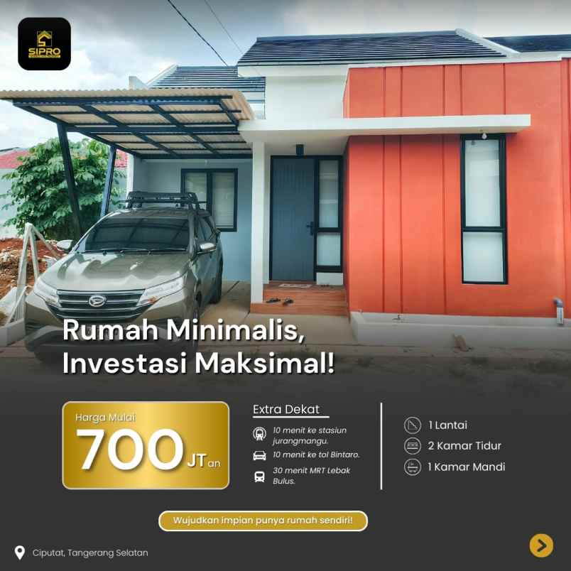 dijual rumah ciputat tangsel