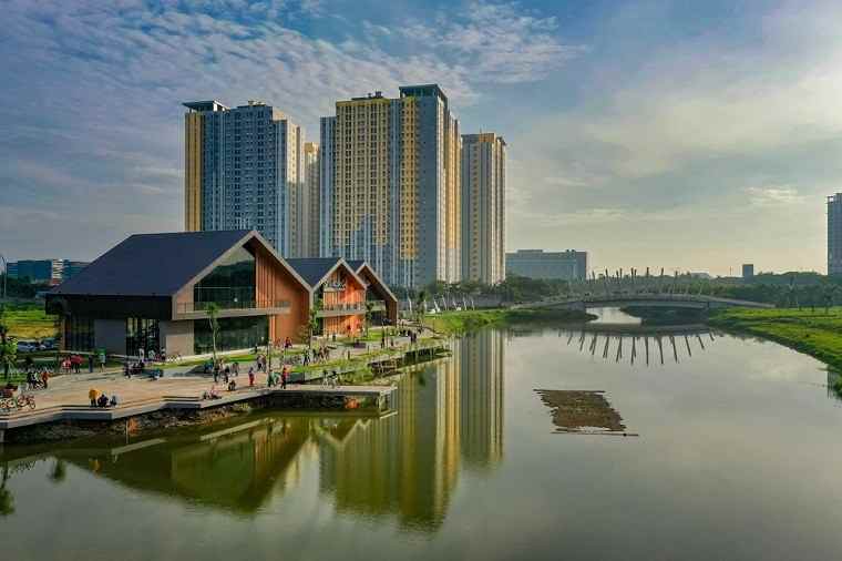 dijual rumah cluster palm residence