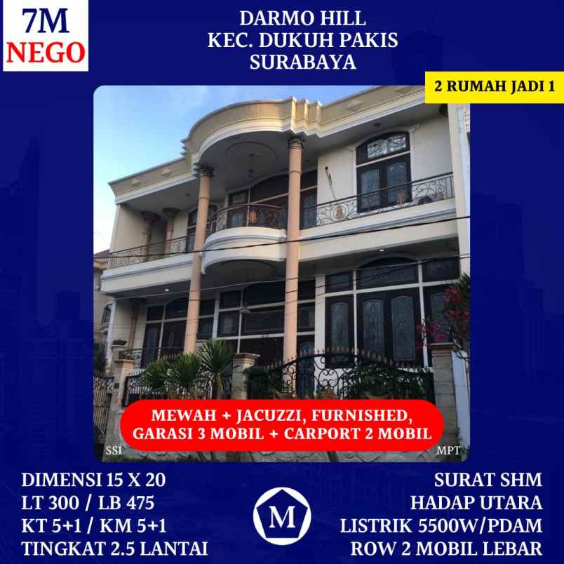 dijual rumah darmo hill