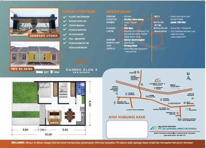 dijual rumah desa sukasari kec