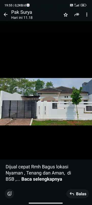dijual rumah di bsb semarang