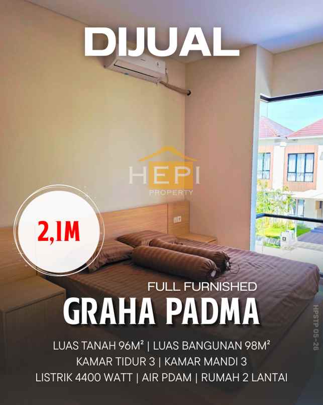 dijual rumah di graha padma semarang