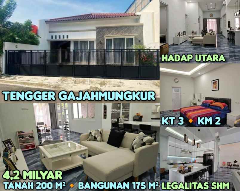 dijual rumah di tengger gajah mungkur semarang