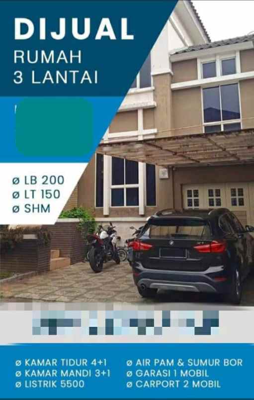 dijual rumah grand galaxy city cluster