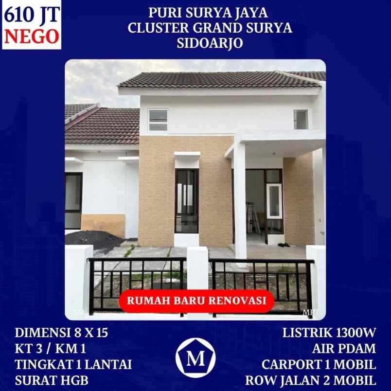 dijual rumah grand surya