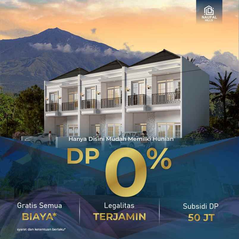 dijual rumah hunian bernuansa villa di malang type 80