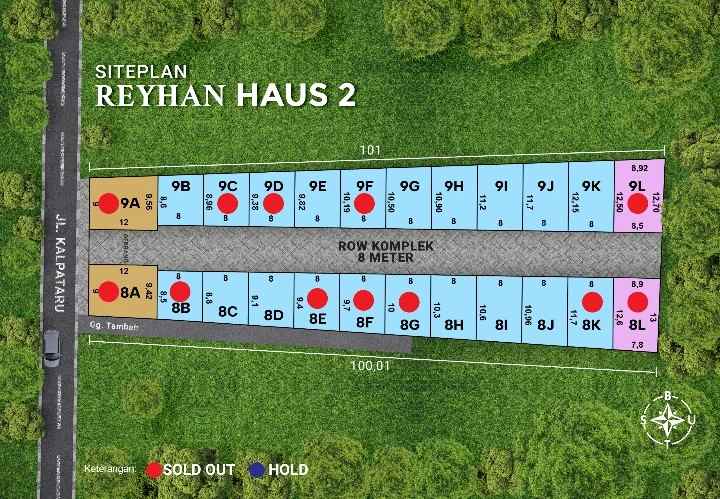 dijual rumah jalan kalpataru graha