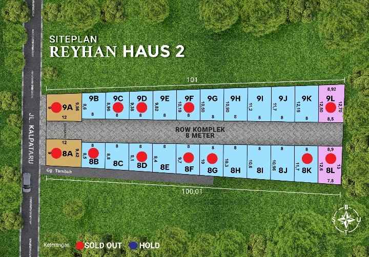 dijual rumah jalan kalpataru graha