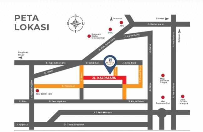 dijual rumah jalan kalpataru graha