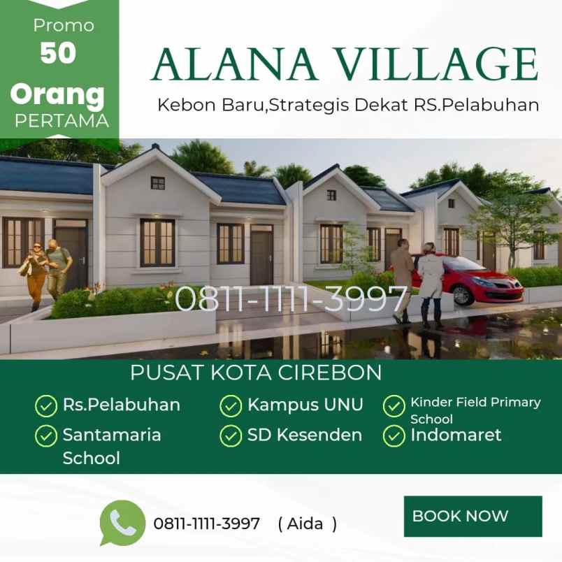 dijual rumah jalan kp baru kebon baru