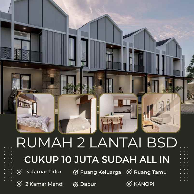 dijual rumah jalan raya ciater barat