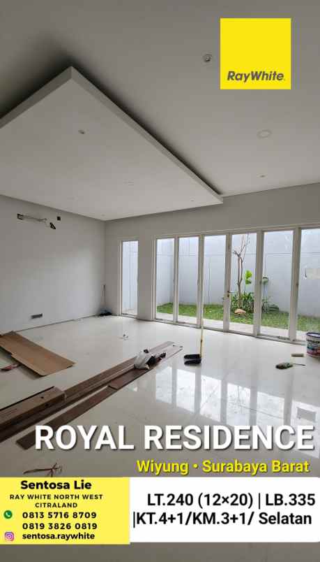 dijual rumah jalan royal residence