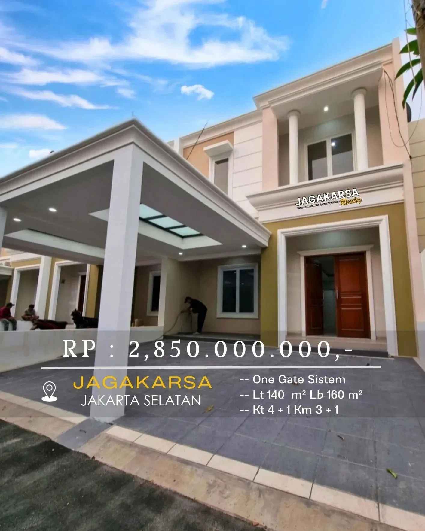 dijual rumah jalan sadar raya