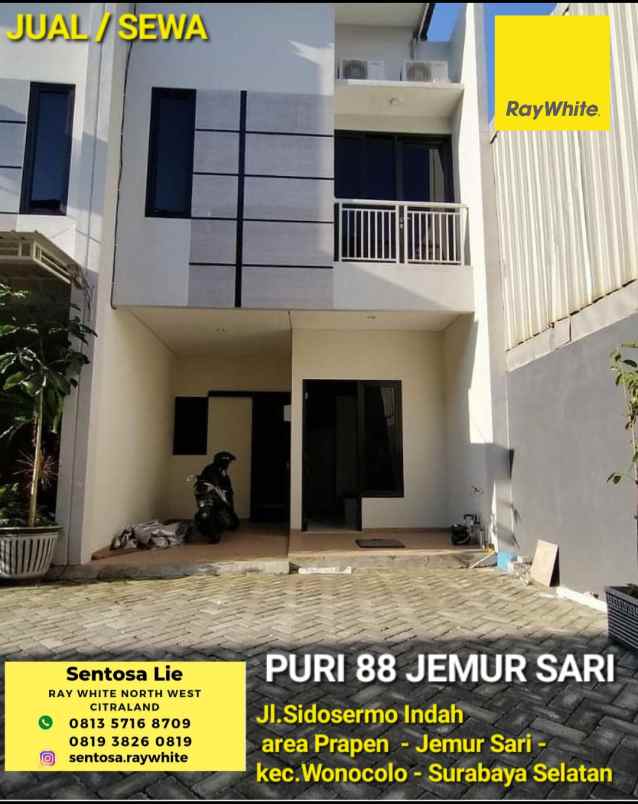 dijual rumah jalan sidosermo indah