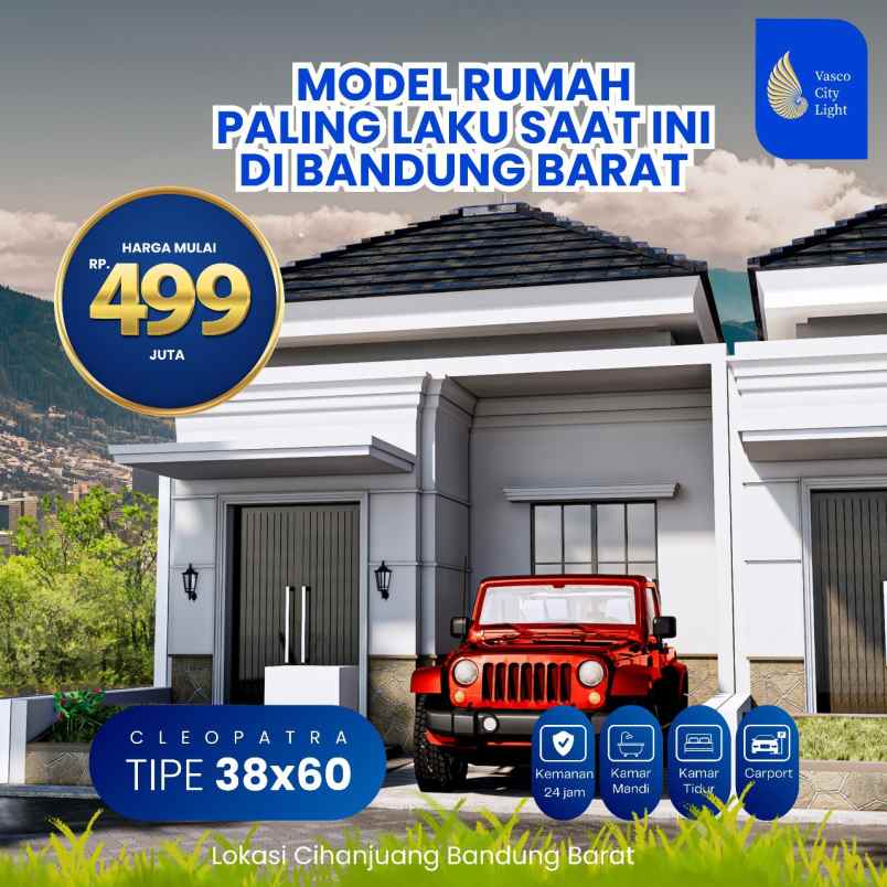 dijual rumah jl cihanjuang parongpong