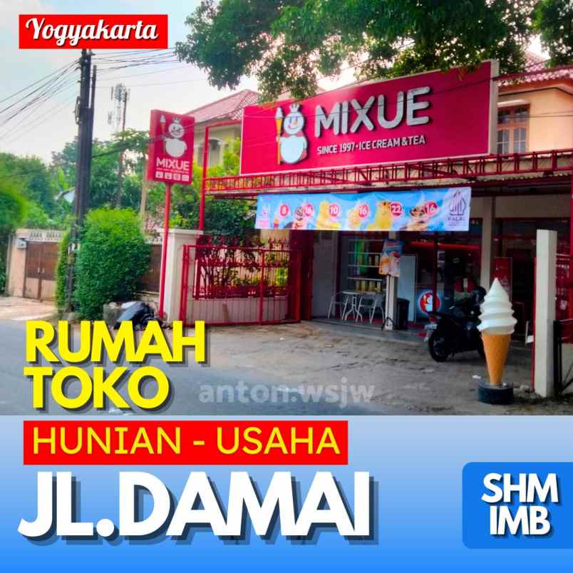 dijual rumah jl damai no 98 banteng