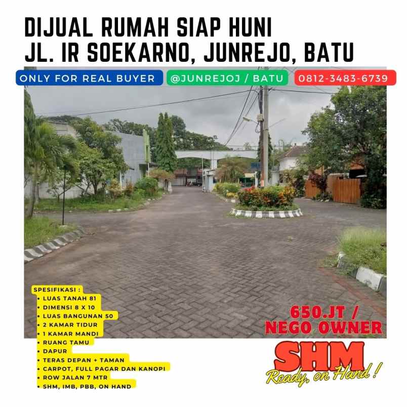 dijual rumah jl ir soekarno