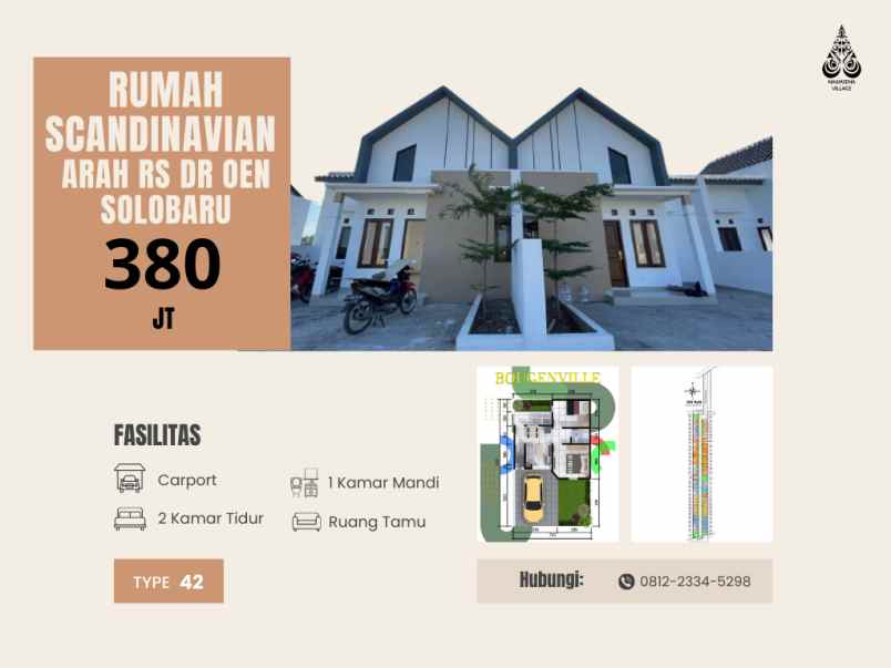 dijual rumah jl sawahan kudu baki