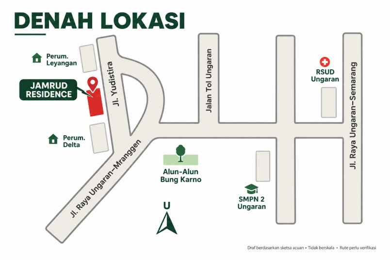 dijual rumah jl yudistira gg pabongan