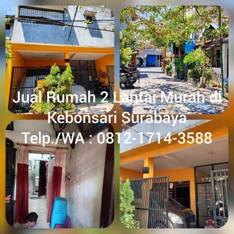 dijual rumah kebonsari surabaya