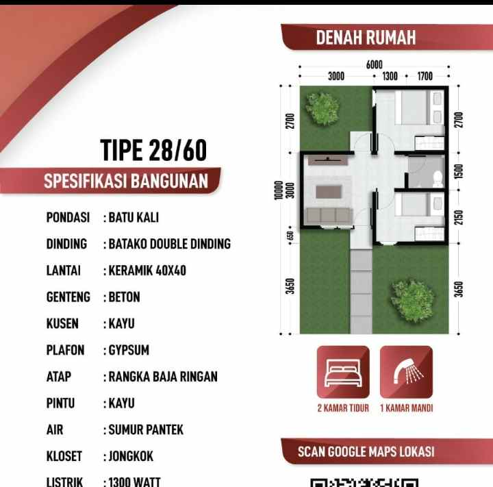 dijual rumah kuripan bogor