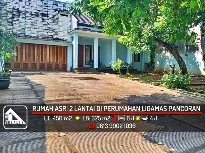 dijual rumah ligamas pancoran jakarta