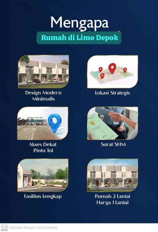 dijual rumah limo depok