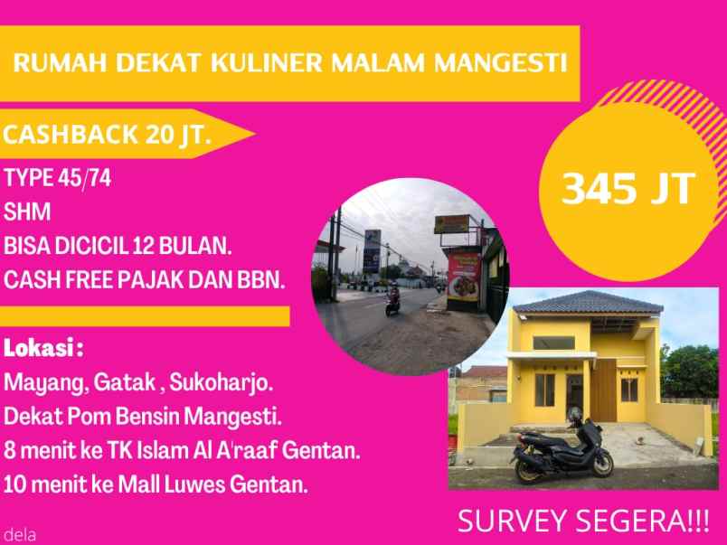 dijual rumah mayang gatak selatan