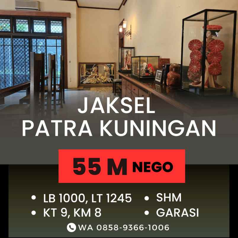 dijual rumah patra kuningan