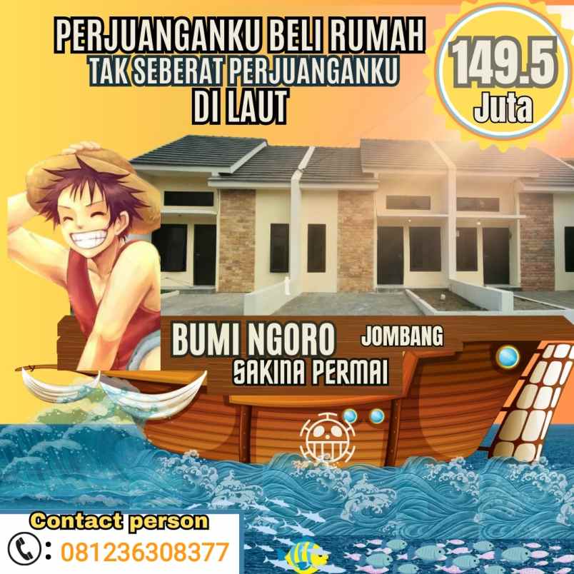 dijual rumah perumahan bumi ngoro