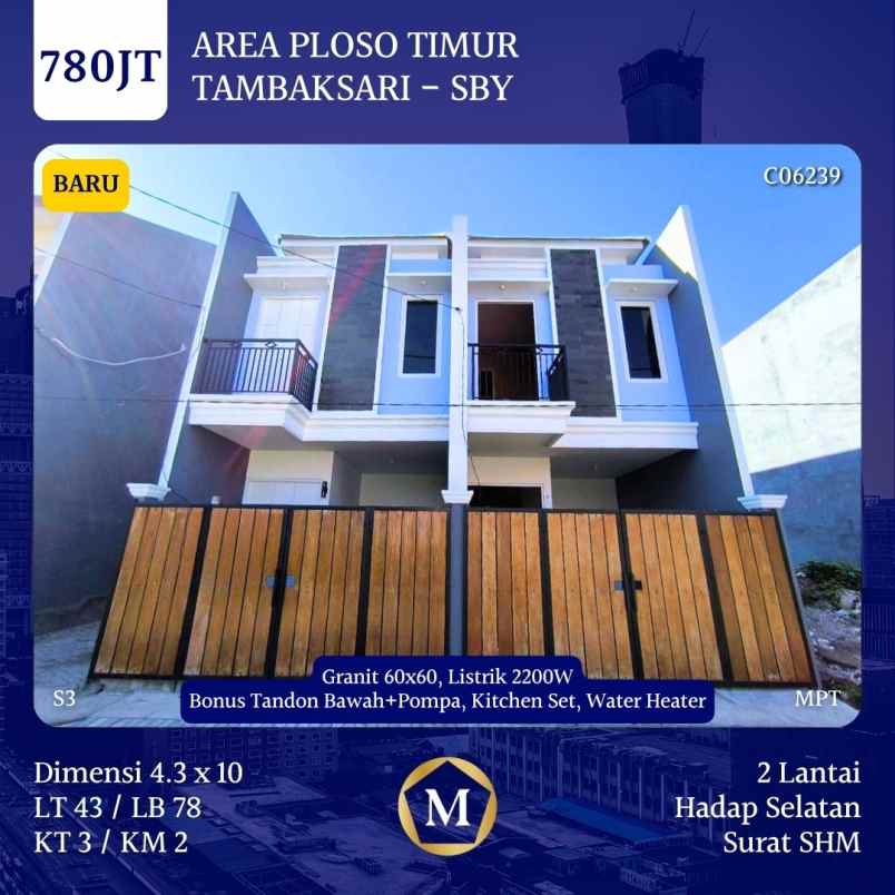 dijual rumah ploso timur