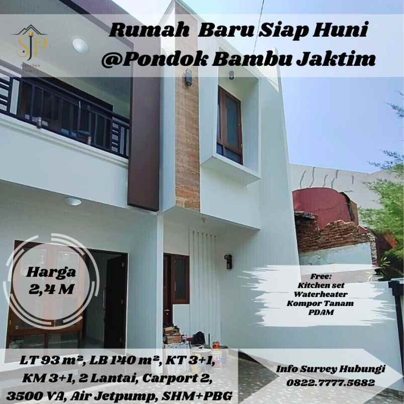 dijual rumah pondok bambu duren sawit