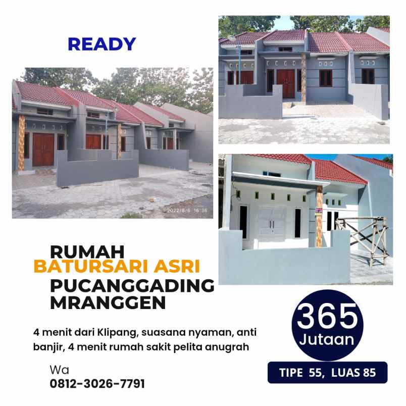 dijual rumah pucanggading batursari