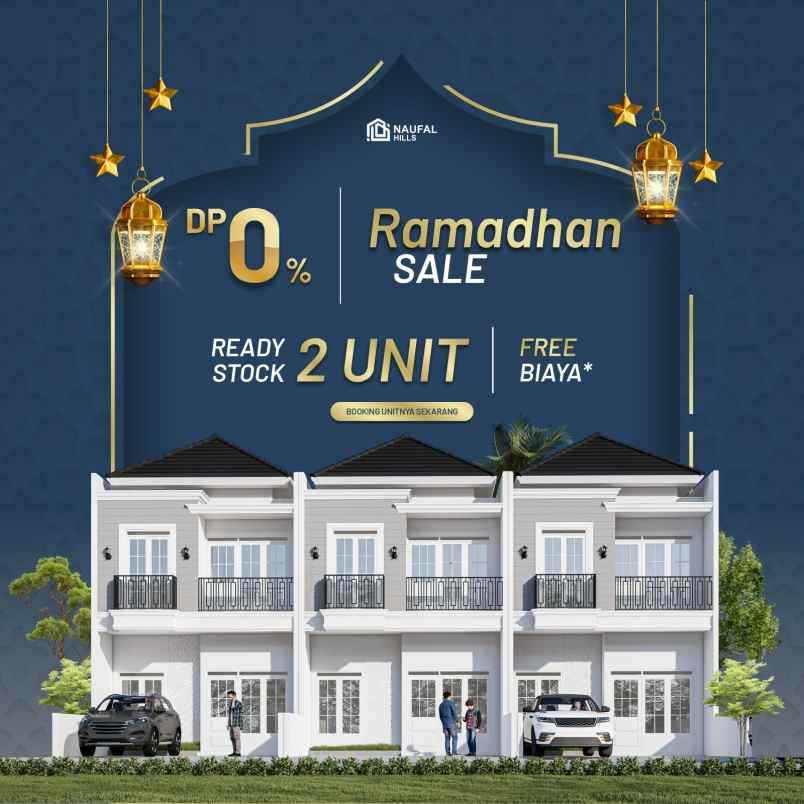 dijual rumah ready stock 2 unit type 80 lt 72