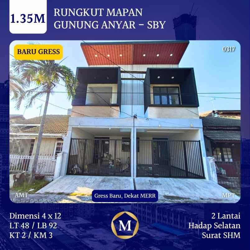 dijual rumah rungkut mapan