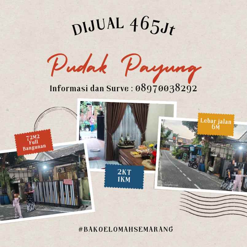 dijual rumah second siap huni