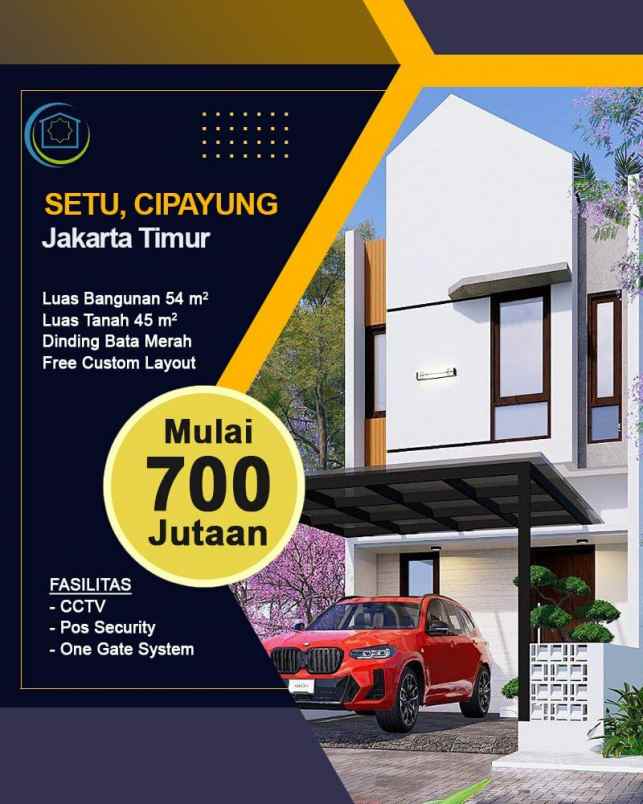 dijual rumah setu cipayung