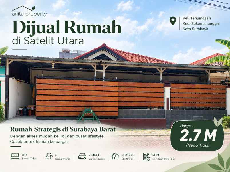 dijual rumah tanjungsari
