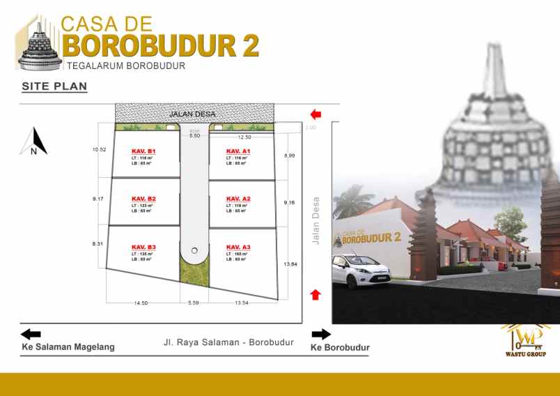 dijual rumah tegalarum kec borobudur