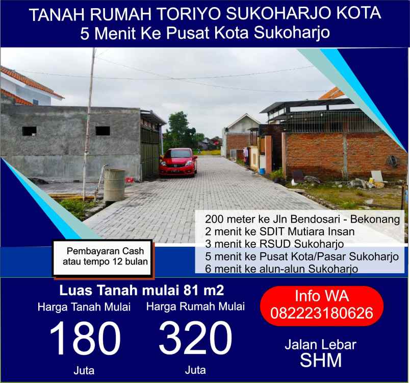 dijual rumah toriyo sukoharjo kota