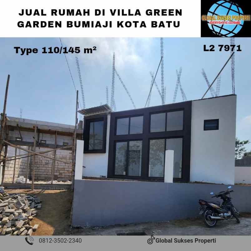 dijual rumah villa green garden