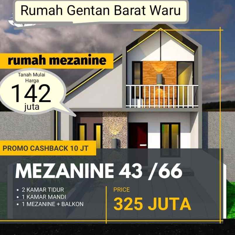 dijual rumah waru baki sukoharjo dekat solo