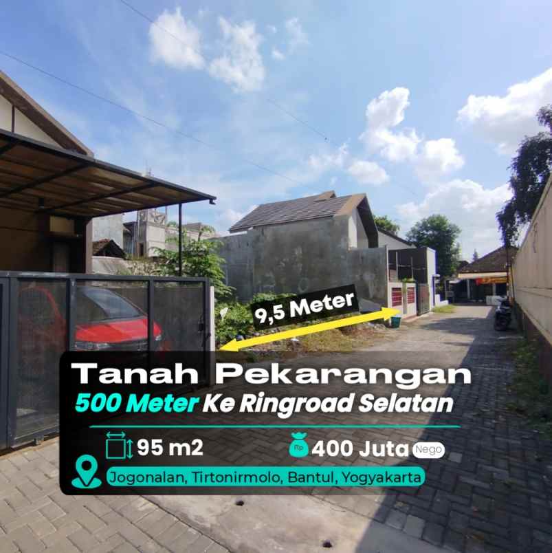 dijual tanah 500 meter ke ringroad
