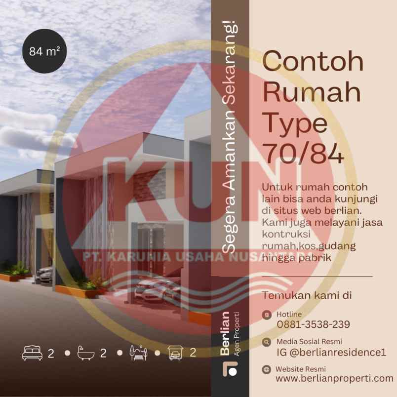 dijual tanah berlian residence