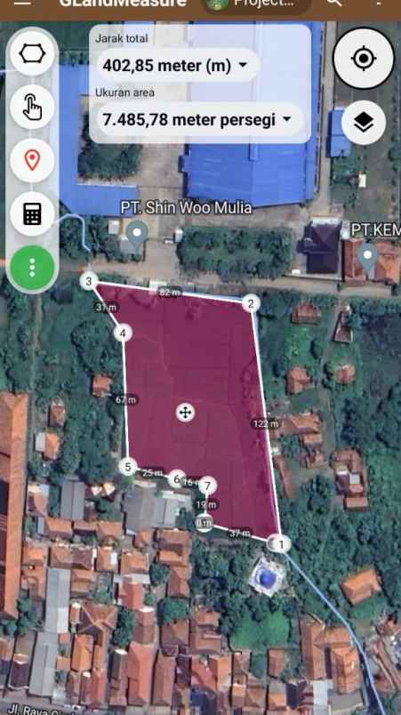 dijual tanah blok juma ah rt 003 rw 012