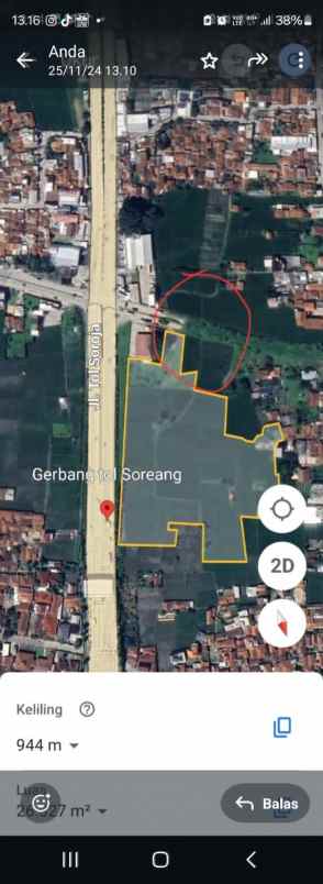 dijual tanah by pass gading tutuka