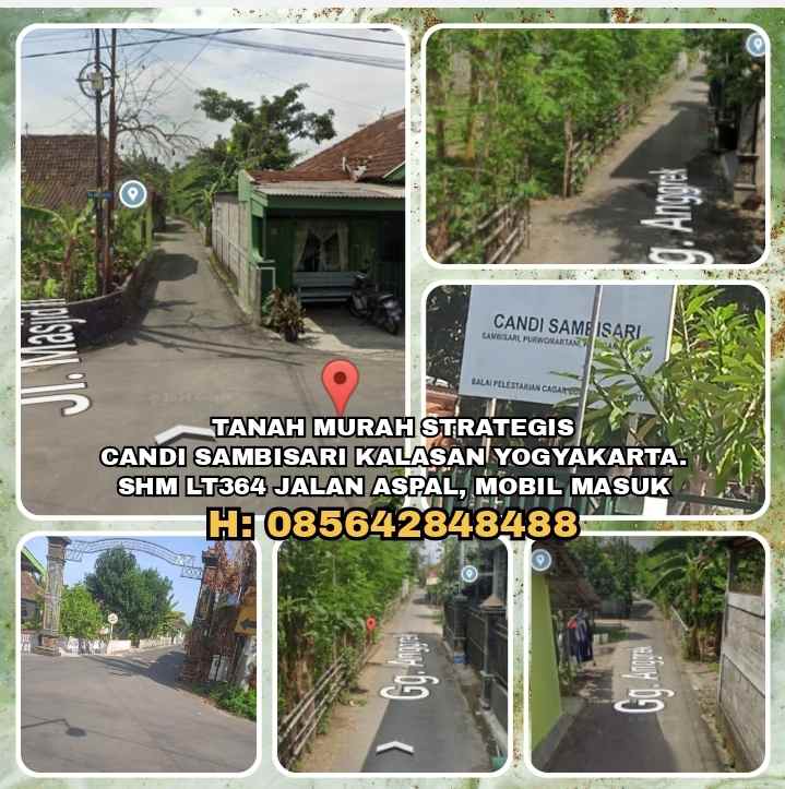 dijual tanah candi sambisari kalasan