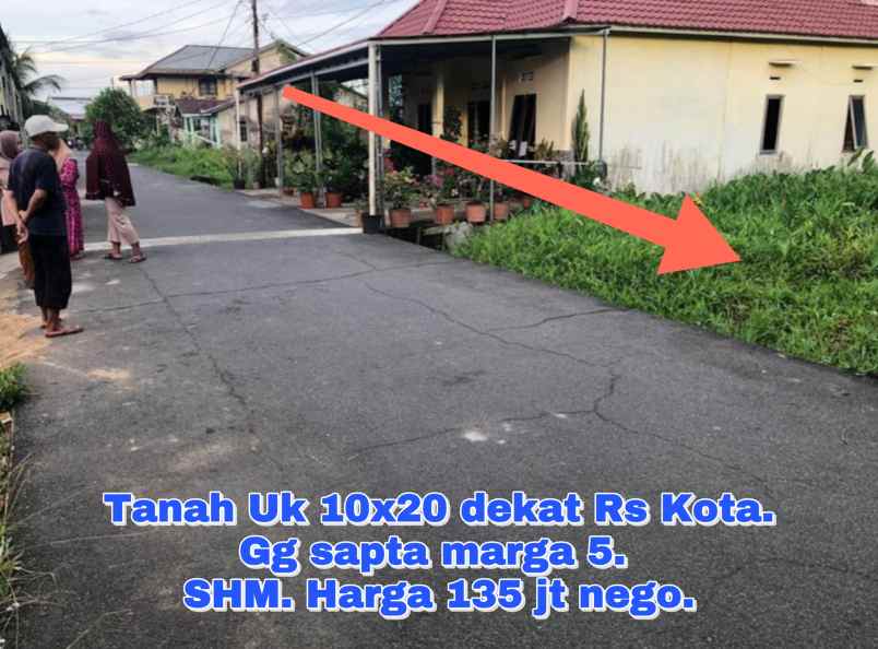 dijual tanah gang saptamarga